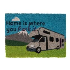 Quest Heavy Duty Coir 'Home Is Where You Park It' Mat -Outdoor Camping Shop go 326951 z