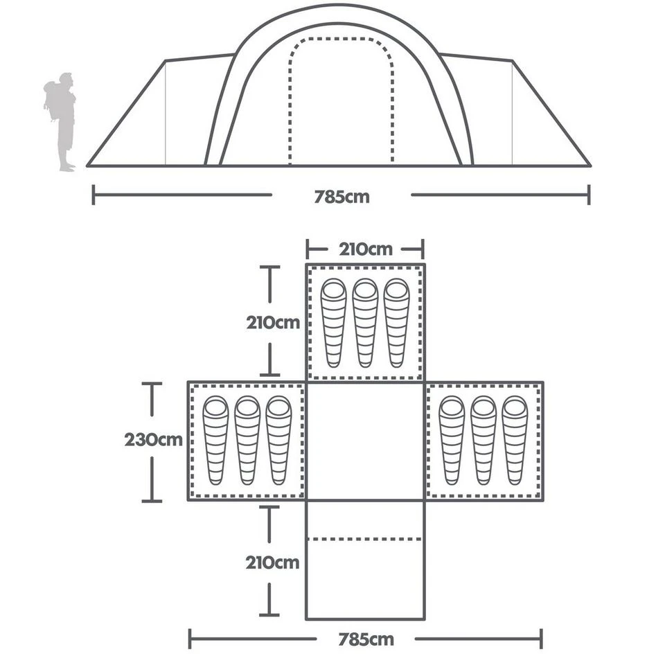 Berghaus Kepler 9 Nightfall Air Tent 4 Berghaus Kepler 9 Nightfall Air Tent - Image 2