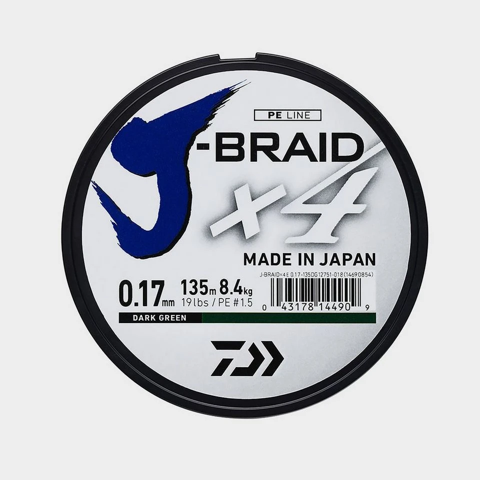 Daiwa J Brd X4E 0.15Mm 135M Dark Grn 3 Daiwa J Brd X4E 0.15Mm 135M Dark Grn