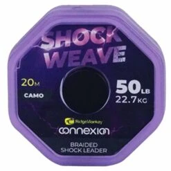 Ridgemonkey ShockWeave Braided Shock Leader 50lb -Outdoor Camping Shop go 672610 z